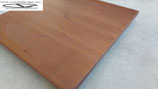 P/083 PIANO TAVOLO IN LEGNO MASSELLO MISURE 80X80X DI SPESSORE TINTA NOCE
