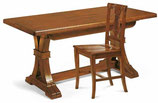 Sala da pranzo completa credenza contro mobile tavolo sedie arte povera classica