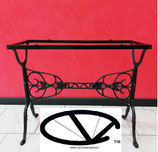 A114 BASE LIBERTI IN GHISA COLORE NERO PER MAX PIANO 140X70 H. 67 CIRCA