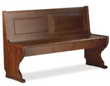 Panche in Legno Per Arredo Taverna Soggiorno Pub Pizzeria Ristorante Stile Rustico County cm116