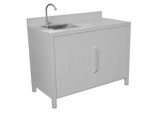 MODULO CUCINA CON LAVABO 120×61 – GRIGIO CRETA