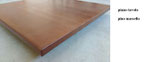 P/073 Piano pino 70x70x3 e diametro 70x3 TINTANOCE