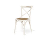 Set Pavia Arredo Ristorante Bar Pinserie Sedie Croce Shabby Chic e Tavoli Con Basamento Centrale e