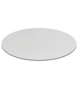 Piano Rotondo per tavolo in HPL Bianco 10mm, da bar, lounge bar