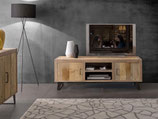 Base Porta Tv In Legno Di Pregio Ontano Beige