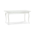 TAVOLO ALLUNGABILE LACCATO BIANCO OPACO 160x85xh78CM