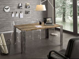 Tavolo in legno di rovere patina grigia
