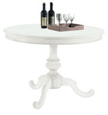 TAVOLO TONDO LACCATO BIANCO OPACO D120CM