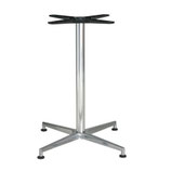 Base tavolo in alluminio cromato • h 72/108 cm • mod VISION/CR