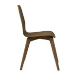 sedia miu wood  vintage ,con Scocca in multistrato di faggio impiallacciato di rovere.