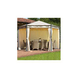 GAZEBO OREGON ESAGONALE STRUTTURA IN FERRO ANTRACITE DIAM. MT. 4