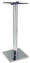 md 400 a base acciaio cromato lucido misura piastra 407x407 altezza del fusto h.108