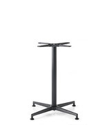 Base tavolo in alluminio nero • h 72/108 cm • mod VISION/N