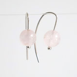 zilveren oorhangers met steen
