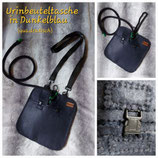 Blau15-Urinbeuteltasche mit schwarzen Klickverschlüssen
