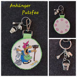 PA5-Personalisierter Schlüsselanhänger "Putzfee"