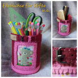 FD3- für Stifte, Bürsten & mehr... in weinrot/rosa