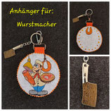 PA13-Personalisierter Schlüsselanhänger "Wurstmacher"