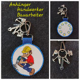 PA6-Personalisierter Schlüsselanhänger "Handwerker/Bauarbeiter"