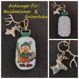 PA37-Personalisierter Schlüsselanhänger "Waidmann/Grünrock"