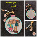 PA24-Personalisierter Schlüsselanhänger "Liebe ist..."