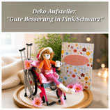 GB2) Gute Besserung in Pink/Schwarz