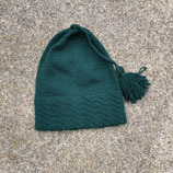 Zipfelchappe handgestrickt, tannengrün