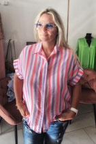 Bluse Musselin -Stripes-