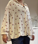 Musselin Blusenhemd -Cherry-
