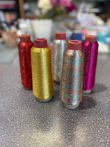Overlockfaden metallic glanz Multicolor