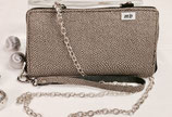 DIE Clutch mb Roche perlmutt/braun mit Kette