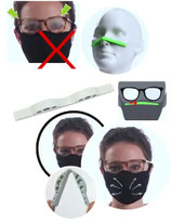 MASKEN ANTI-BESCHLAG BRILLEN-HALTER