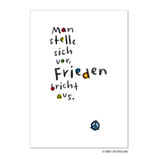 PK0696 Postkarte Frieden bricht aus