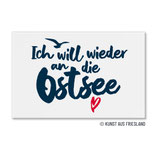 FM0770 Magnet - Wieder an die Ostsee - Schrift