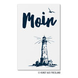FM0830 Magnet - Leuchtturm MOIN blau