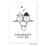 PK0702 Postkarte Liebenslänglich an deiner Seite!