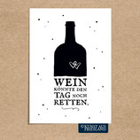 PK0412 Postkarte Wein rettet