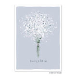 PK0456 Postkarte - Gutschein, weißer Blumenstrauß