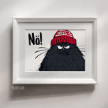 A40701 Kunstdruck, A4, Katze NÖ