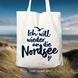 TA0570 Stofftasche - Ich will wieder an die Nordsee