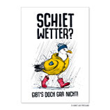 PK0753 Postkarte Gibt´s doch gar nicht - Schietwetter