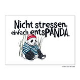 PK0782 Postkarte Nicht stressen, einfach entsPANDA