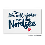 FM0769 Magnet - Wieder an die Nordsee - Schrift