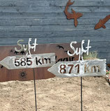 SYLT-WEGWEISER personalisiert. Art.0020