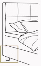 Kopfteil Wandfrei - Schwebend