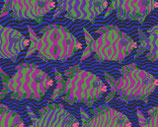 KF1032 - Brandon Mably Kaffe Fassett Collective for Free Spirit - PWBM100 - Minnows - BLUE