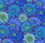 KF1099 - Kaffe Fassett - Philip Jacobs for the Kaffe Fassett Collective Classics Collection - PWPJ096 - Cactus Flower - Blue