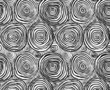 KF1022 - Kaffe Fassett Collective for Free Spirit - PWBM070.BLACK - Stash - Onion Rings - black & white