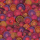 KF870 - Kaffe Fassett - Philip Jacobs - Collective for Free Spirit - Spiral Shells - Red - PWPJ073