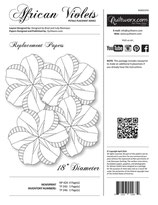 African Violets Petals Placemat Series - Replacement Papers